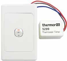 Black and white models available. For more details and Wifi option go to www.thermogroup.com.au The TRTS Thermorail Timer is a digital touch screen timer ideal for controlling Thermorails.