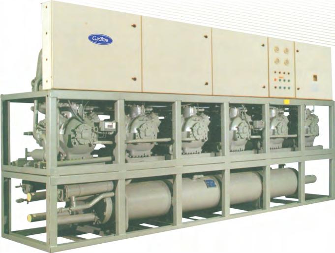 WATER COOLED LIQUID CHILLER 30HRP Water Cooled Reciprocating Compressor Liquid Chiller-Medium and Large Size Cooling Capacity: 38.6 to 174.1 Ton (135.