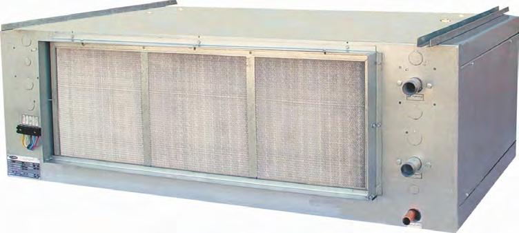 FAN COIL UNIT 42DE Ducted Fan Coil-Exposed Air Delivery: 800 to 2000 cfm Quality reduce service and maintenance expenses Efficient operation Horizontal models Easy to install units Casings and frames