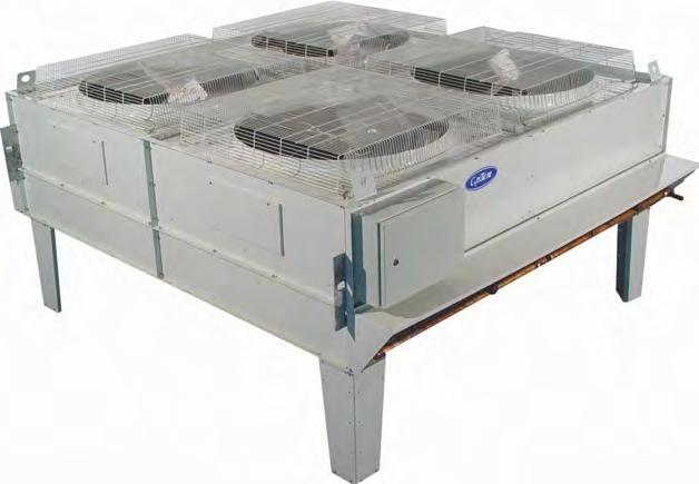 AIR COOLED CONDENSER 09CDF Air Cooled Condenser Capacity: 11 to 128.5 Ton(39 to 452 kw) Available in 21different sizes.
