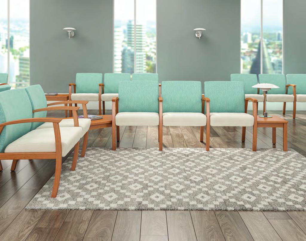 The in-house design team at Knú Contract La-Z-Boy Contract Furniture creates their visitor + patient seating to accommodate a variety of needs within the healthcare industry.