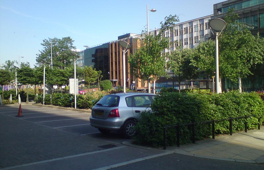 comprise a hedge or similarly dense foliage of a minimum height of 1m and a maximum height of 1.25m in order to sufficiently screen parked cars from view; ii. iii. iv.