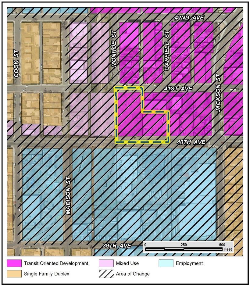 Rezoning Application #2016I-00071 March 22, 2018 Page 13 Future Land Use According to Blueprint Denver, future development in areas with the concept land use of Transit-Oriented Development will be