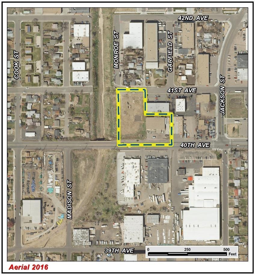 Rezoning Application #2016I-00071 March 22, 2018 Page 3 Existing Context The site is located on the north side of 40 th Avenue, about half a block west of Jackson Street.