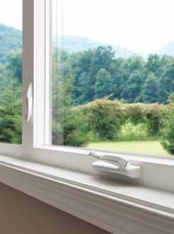 Single hung windows work well in combinations. A casement window is hinged at the side and opens outward like a door.