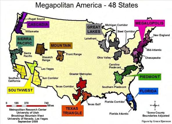 Megapolitan America 100 Million new