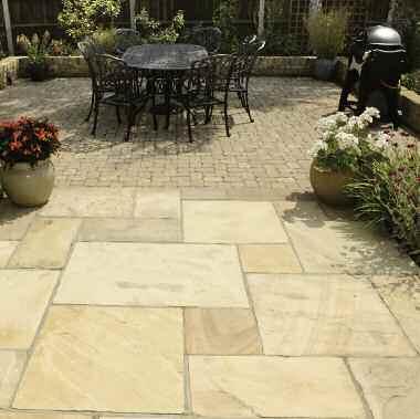 Our Sandstone paving is accurately sawn to an even thickness to enable simple and