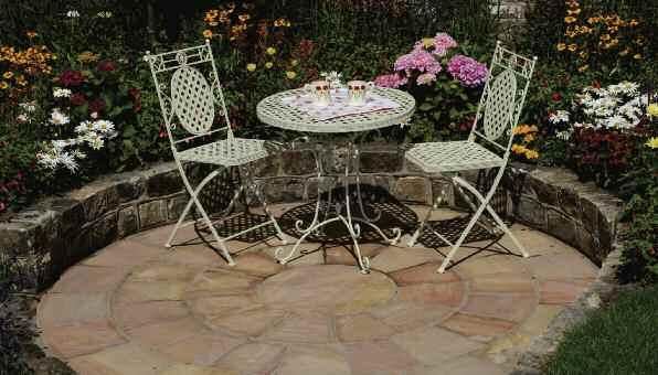 They look great on their own or integrated as features into larger patios.