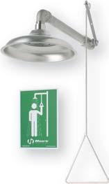 eye/face wash w/dust cover ABS plastic showerhead w/integral flow control