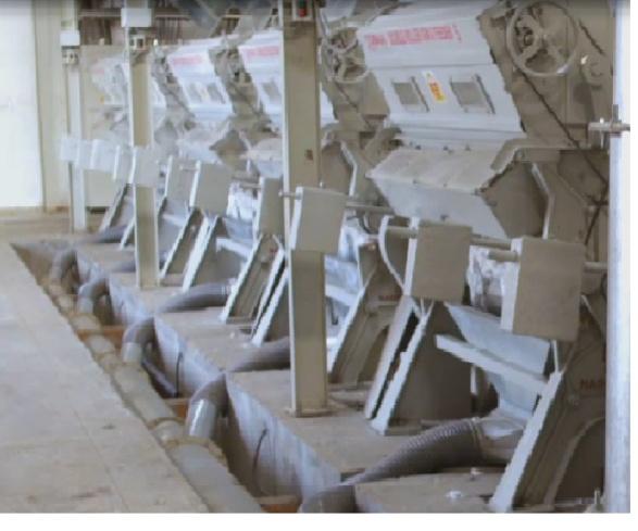 (g) Seed Cotton Ginning Machinery Section : Type of Roller Gins Ø Similarly, if the saw ginning is selected for long and extra long staple cotton, it