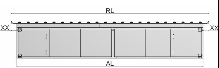 Note: Foam bands P are necessary between the overhang profile G1 and the roof plate F1. See the illustration.