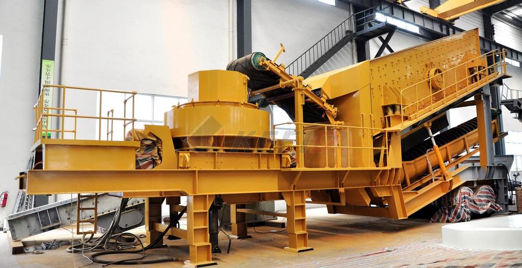 Mobile Crushing Plant Fine crushing and screening mobile station vertical shaft impact crusher mobile station MAIN FEATURE Equipped with vertical shaft impact