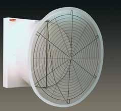 improves fan performance by minimizing obstructions during fan operation.