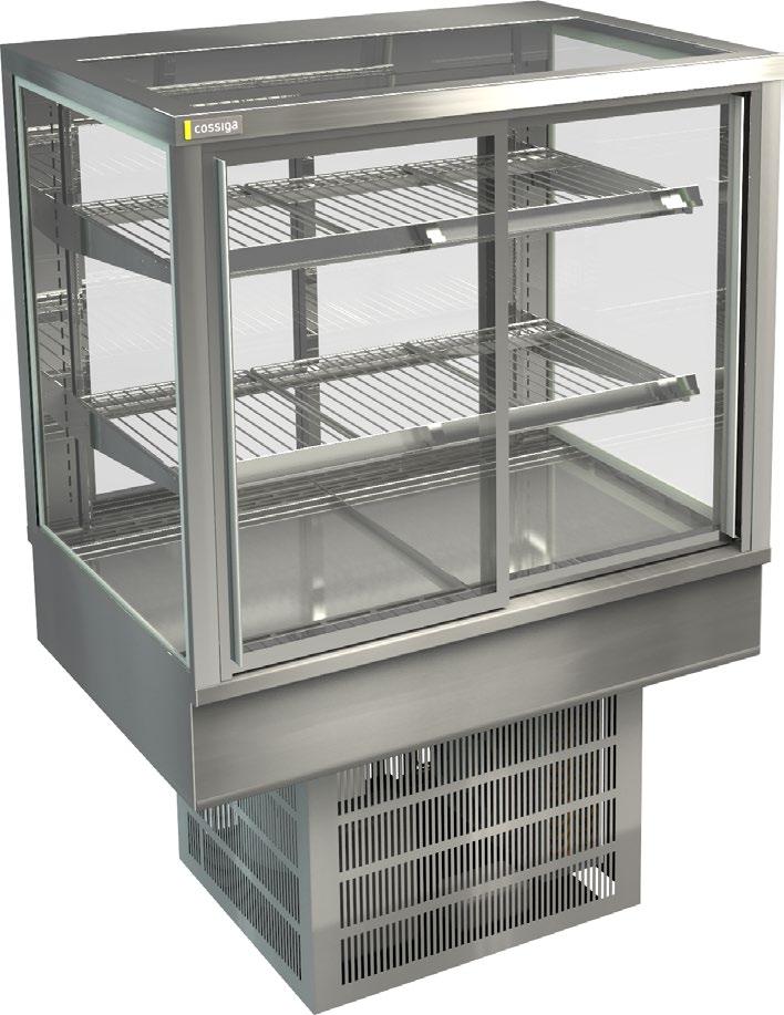 TOWER COUNTER TOP STG RF STG RF6 STG RF9 STG RF12 STG RF15 Deck forced refrigeration Sliding doors front and rear Double