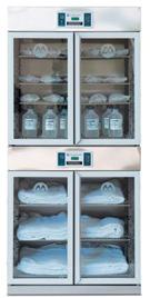 Combination Fluid and/or Blanket Warming Cabinets Stainless steel construction with insulation cavity, therefore the exterior is cool to touch Double glazed doors for inventory monitoring Magnetic
