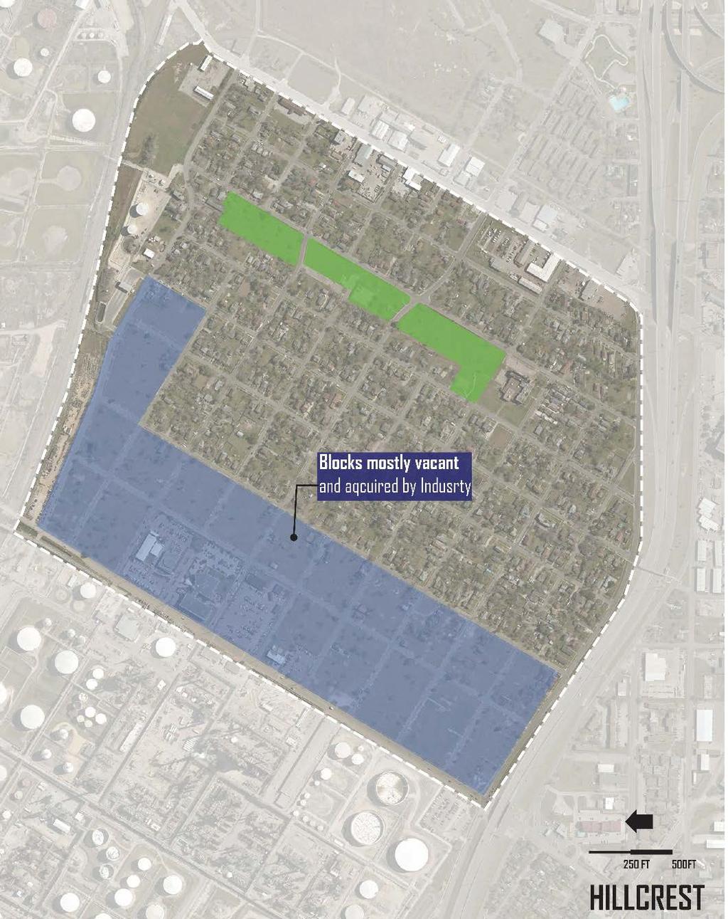 Hillcrest Assist owner-occupants in negotiating fair prices for sale of land (coordinated with parallel efforts for other challenged neighborhoods) Provide new options for residents o