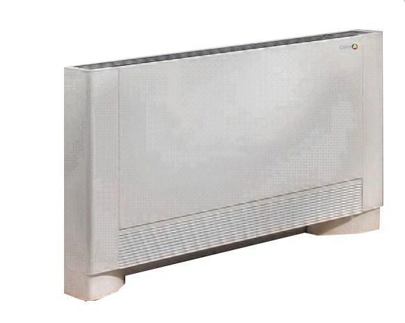 ACU - Floor OS Description & Features: The Climateck ACU - Floor OS integrates the air circulating system with a heating system in a single terminal In winter it is silent as a radiator, but