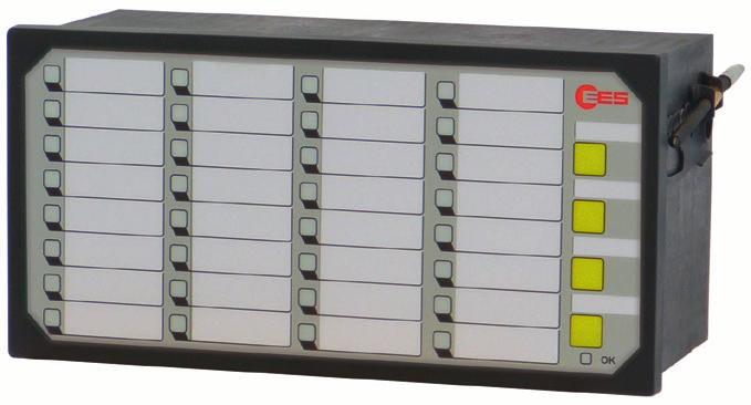 Panel Mounted Fault Annunciator Series BSM / USM Panel-mounted fault annunciator Annunciators for panel