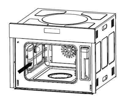 o Pull the side racks free of their securing clips and then pull the side racks out of the oven cavity.