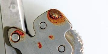 number, batch or CE marking can no longer be read Do not use instrument any longer and discard Corrosion Unsuitable cleaning