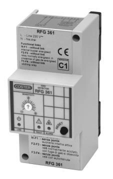 Four Elms Road Edenbridge Kent TN8 6AB UK Features & Benefits Remote sensors for natural gas, LPG and CO 1 x SPST relay outputs DIN-rail as standard, panel mounting kit available Adjustable alarm