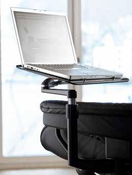 compromised. The Stressless Personal table is a firm and stable workspace, situated directly above your lap.