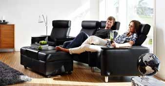 Regardless of how much available space you have for you home theater setup, there is always a place for a Stressless. The geniality lies in the flexible modules.