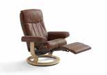 W:32" H:39¼" D:29½" Seat height: 16½" Stressless Live (L) Classic Chair, W:35½", H:40½", D:30¾" Seat height: 17¾" Stressless Magic (L) Classic Chair, W:35½" H:39¾ - 43¾" D:32¼" Seat height: 17¾"
