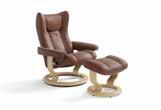 STRESSLESS SUNRISE STRESSLESS VIEW STRESSLESS WING Stressless Sunrise (S) Classic Chair, W:29½" H:39½" D:28¾" Seat height: 15¾" Stressless Sunrise (M) Classic Chair, W:31" H:40½" D:28¾" Seat height: