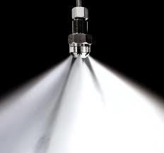 Water Mist Suppression Systems A distribution system connected to a water supply or water and atomizing media supplies Is equipped with one or more nozzles