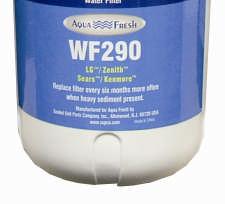 W10132126 WF289 water filters remove the following contaminants: WF290 Direct Replacement Water Filter ATAG CUNO LG