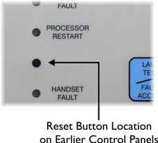 only performed when Testing or Commissioning the system. The button is mounted internally to prevent accidental or inadvertent use.