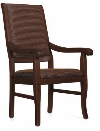 Back Armchair - Wood Arms 7 Roosevelt is