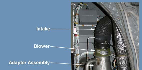 b. Intake system. (1) The intake is mounted to the airframe.