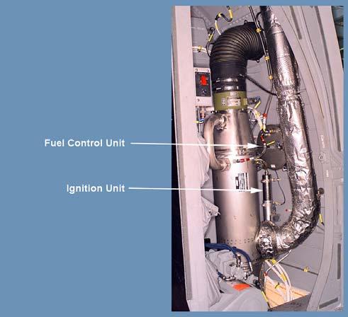 e. Fuel control unit. (1) Located on the middle R/H side of the heater compartment.