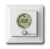 As the thermostat is sensing floor temperature, the control unit can be located at any level from the floor.