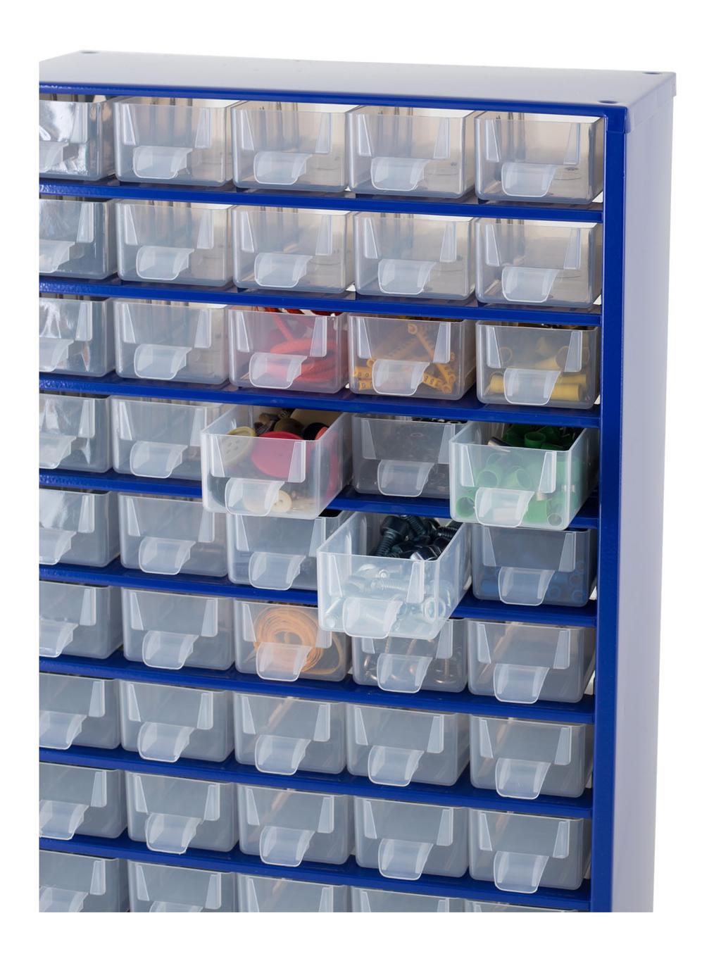 Drawer Steel Storage raft abinet - Small Parts Organizers Metal storage cabinets with plastic drawers are ideal for organized storage of small objects and parts.