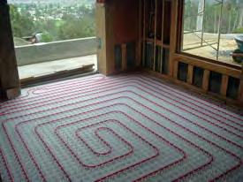 100 F to 130 F Radiant Heating Supply Water