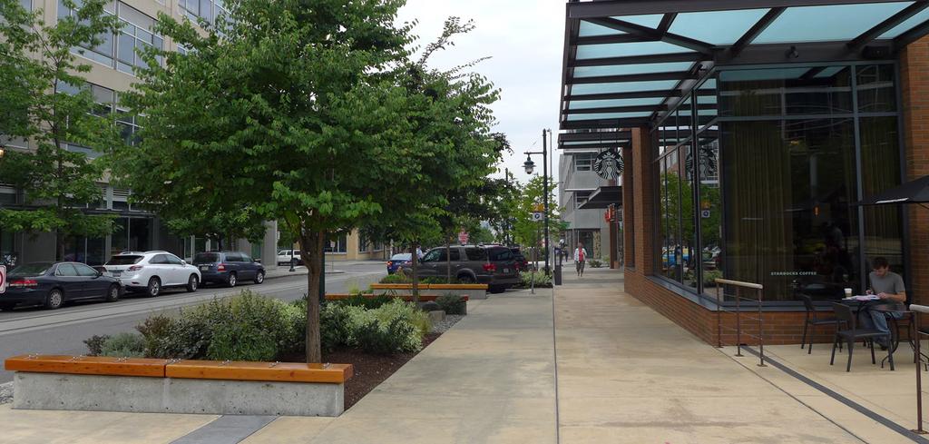 Principles we heard The project should maximize its orientation to pedestrians by: Providing wide sidewalks and landscaping along all three adjacent streets Creating active gathering spaces, with