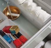 SLIM DRAWER INSERT Drawer within a drawer keeps makeup and small items
