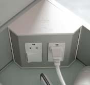 IN-DRAWER ELECTRICAL OUTLETS Convenient 110-volt in-drawer electrical
