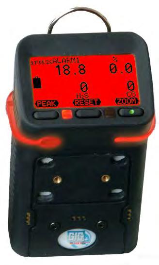 G450 Confined Space Gas Detector One to four sensors Full 3-year warranty on all sensors Optional 6-year warranty on all sensors O2 sensor rated for continuous use in 30 C temperatures