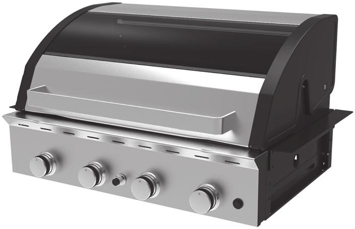 Specialist Deluxe Series II Built-In 4 & 6 Burner BBQ BQ8342B & BQ8362B FEATURES Deluxe BBQ featuring vitreous enamel body and #304 stainless steel fascia #304