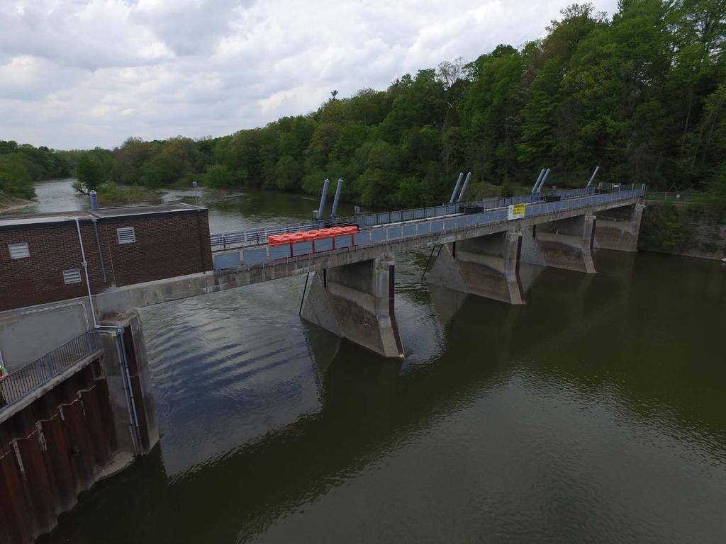 Current Conditions of the Springbank Dam and the Thames River The Springbank Dam is not operating because of damage to the dam gates.