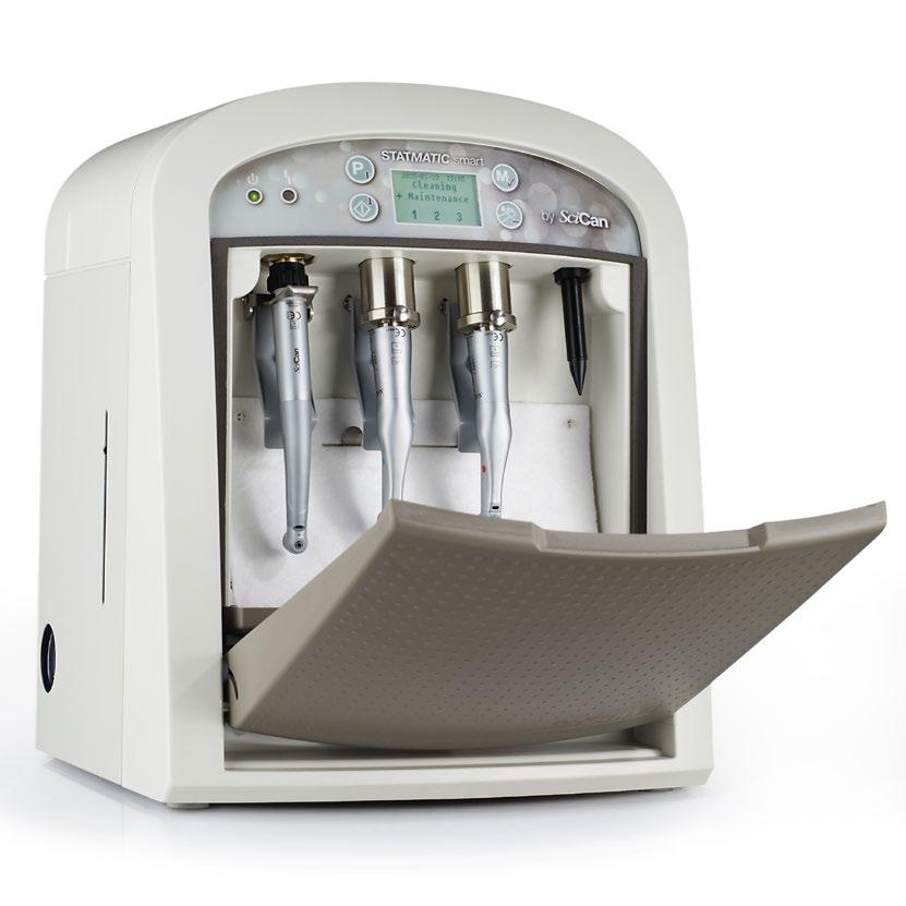 ÜBERCLEAN! Introducing the new STATMATIC smart. Automatic cleaning and maintenance system for the gentle inner cleaning and value conserving maintenance of dental handpieces.