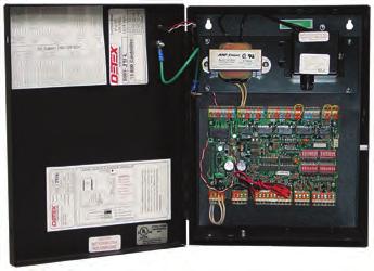 A battery backup/charging circuit is standard with each controller to deliver an uninterrupted source of power for up to 4 hours (battery sold separately).