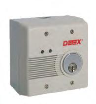 retraction, delayed egress (EExER) device for 1 door 85-800 - 2A continuous, controls 2 Detex electric latch retraction, delayed egress (EExER) devices for a pair of doors Fire alarm input for life