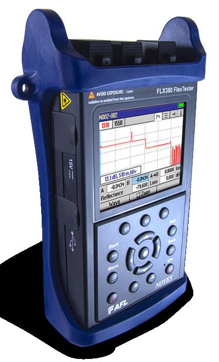 Features 3rd generation hand-held, all-in-one OTDR, OLS, OPM, VFL Patented in- or out-of-service testing from a single port 42/42 db dynamic range @ 1310/1550 nm; test up to 1x128 PON