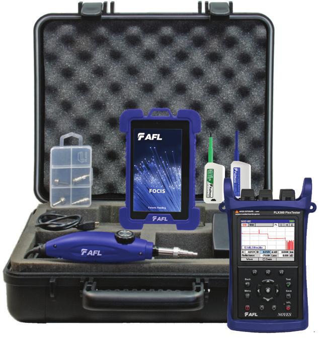 FLX380 FlexTester3 Configuration Options All FlexTester3 kits include rechargeable, replaceable Li-Ion battery pack, AC charger with country-specific power cord, tool-free interchangeable connector