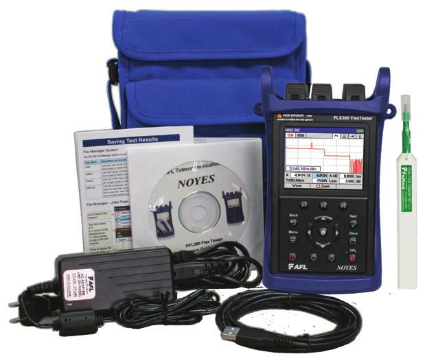 NOYES FOCIS PRO Fiber Optic Connection Inspection System and selected cleaning supplies.